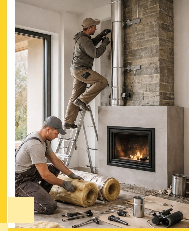 Монтаж дымоходов для каминов в Пскове от 15225 р. ЭриданПск