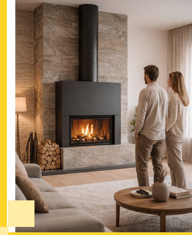 Закрытые камины под ключ в Пскове от 121800 р., ЭриданПск