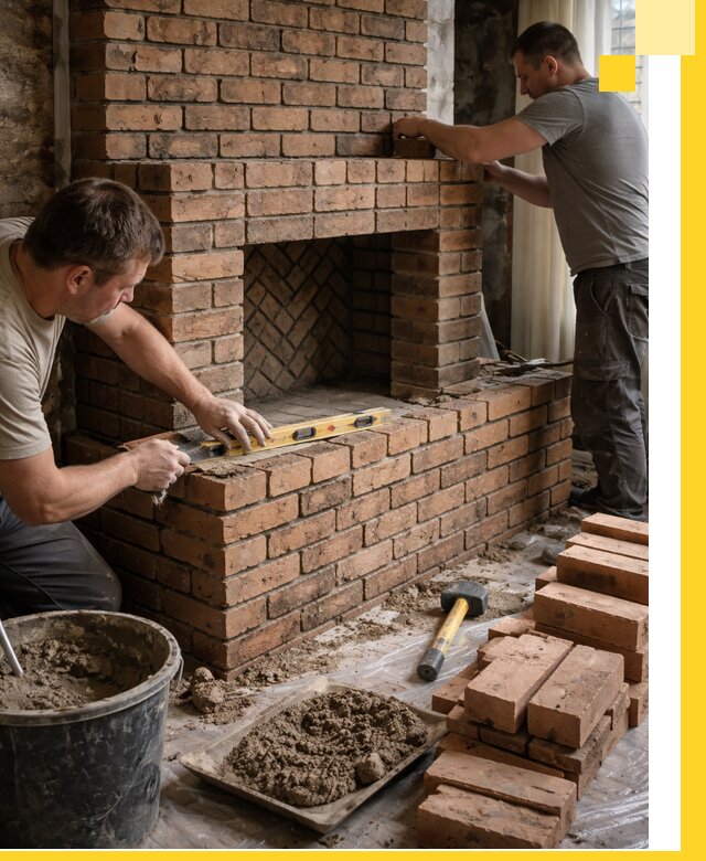 Изготовление и установка кирпичных каминов в Пскове