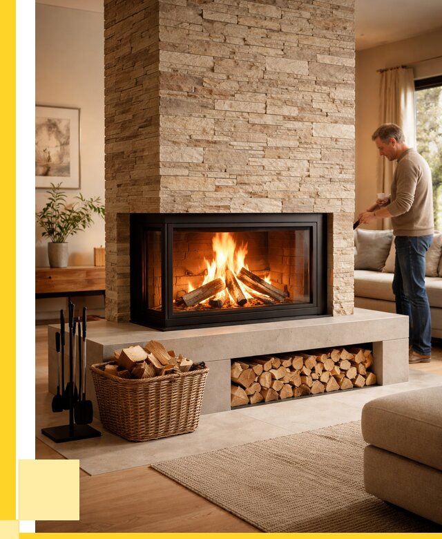 Дровяной камин под ключ в Пскове от 203000 р. | ЭриданПск