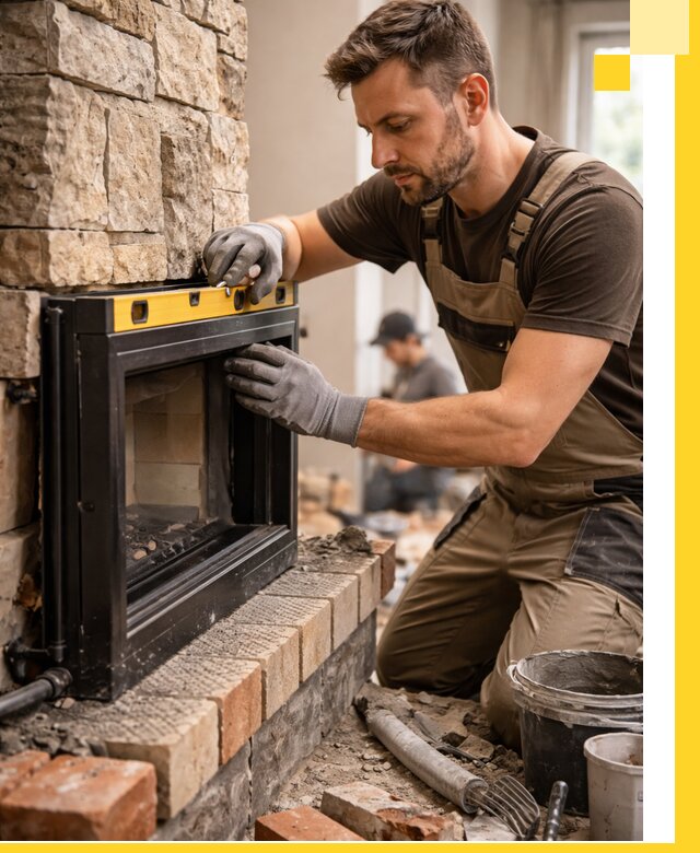 Дровяные камины под ключ в Пскове: монтаж, обустройство