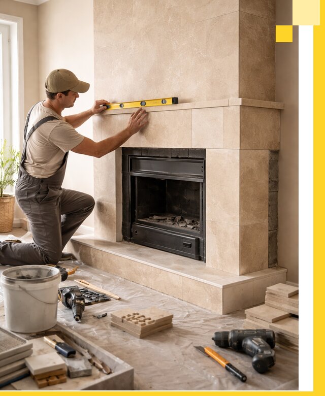 Установка и монтаж каминов в частном доме под ключ в Пскове