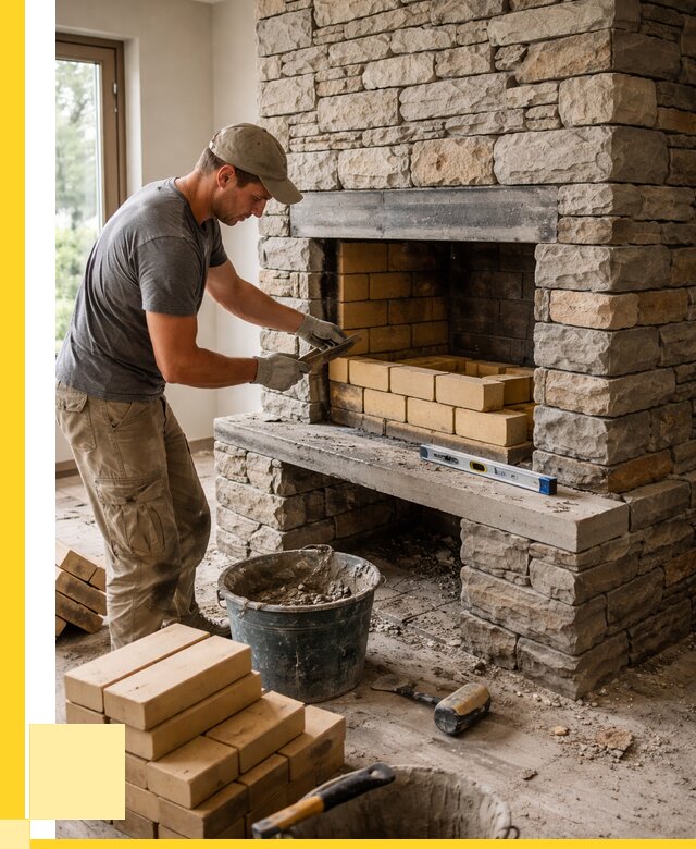 Кладка каминов и камина в Пскове от 25375 р. ЭриданПск