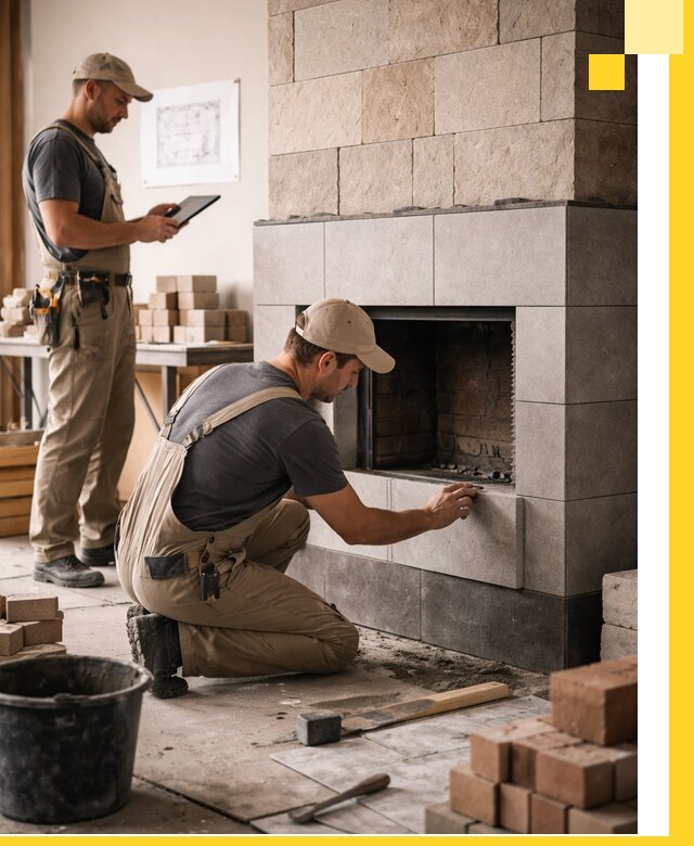 Индивидуальные проекты каминов и каминных систем в Пскове