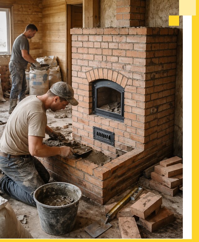 Профессиональное строительство печей в Пскове под ключ