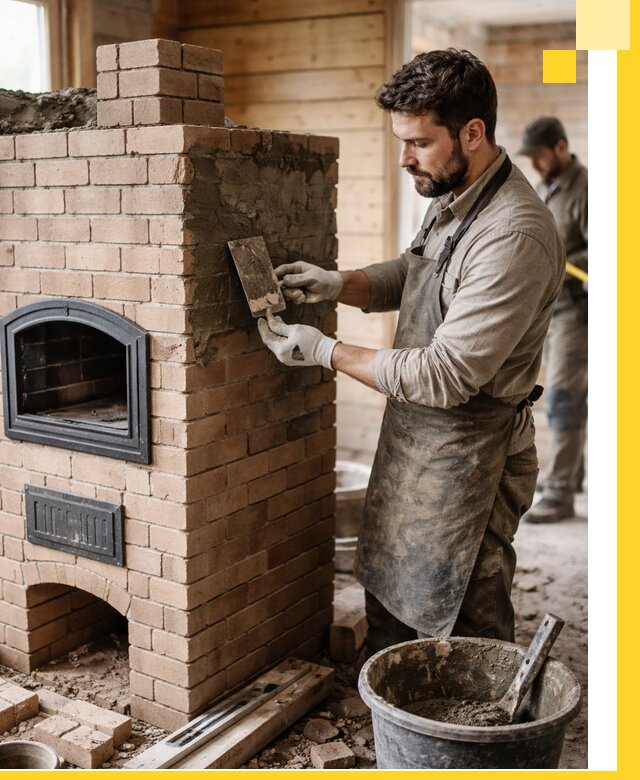 Изготовление и установка печей-шведок под ключ в Пскове