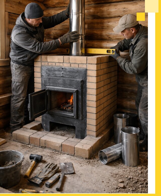 Проектирование, изготовление и установка банных печей в Пскове