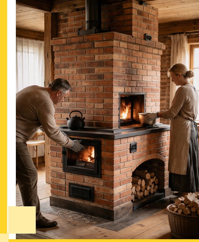 Печи для загородного дома под ключ в Пскове от 81200 р. | ЭриданПск