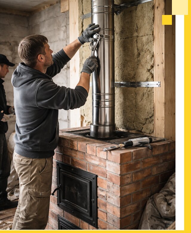 Изготовление и монтаж печей и дымоходов под ключ в Пскове