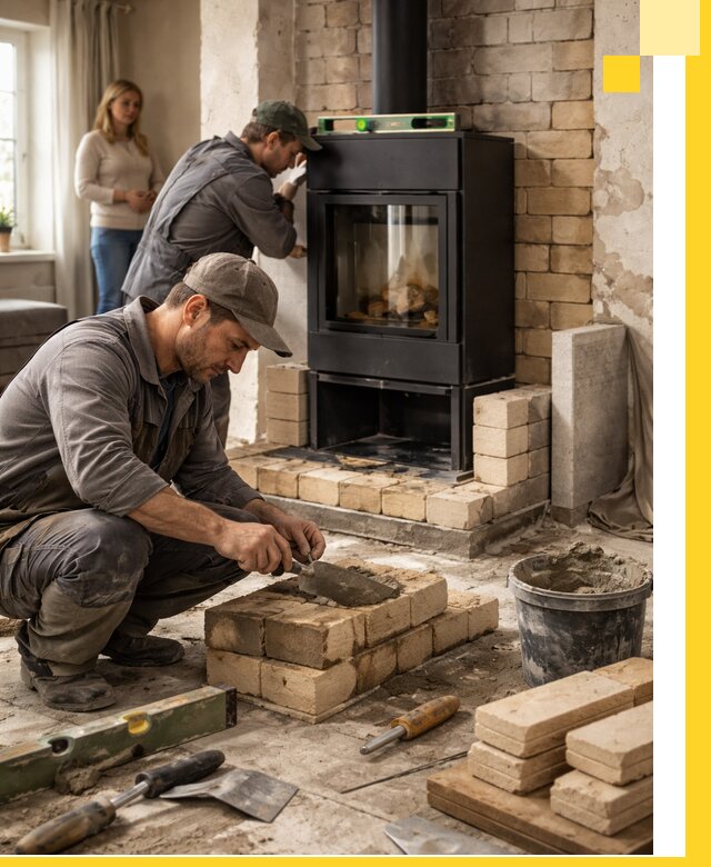 Печи и камины под ключ: проект, установка в Пскове