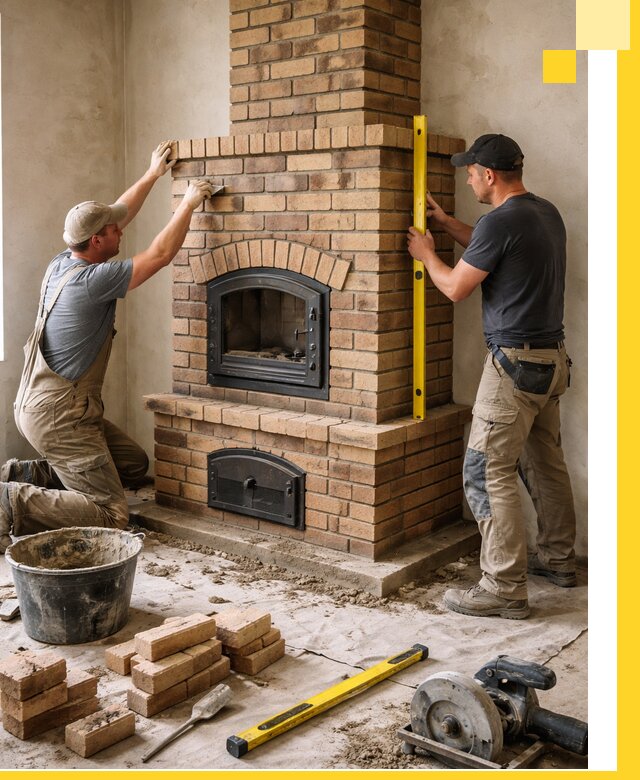 Продажа и установка печей и каминов для дома под ключ в Пскове