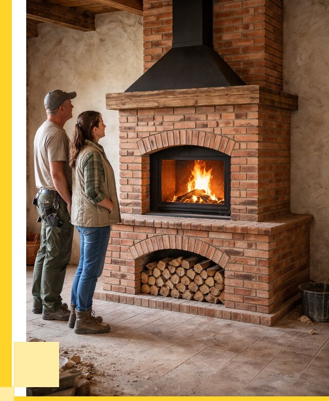 Печи камины из кирпича в Пскове от 121800 р. | ЭриданПск