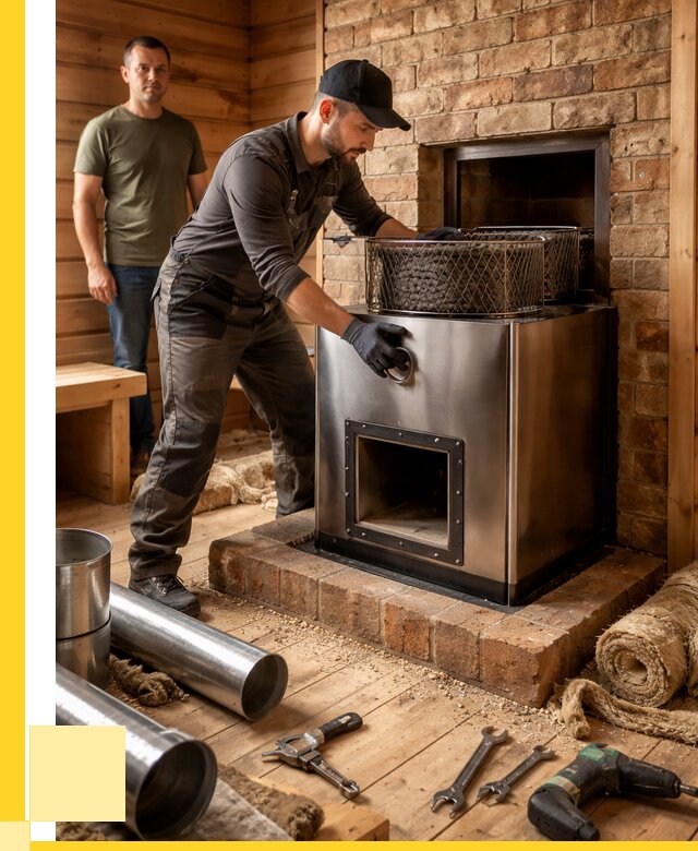 Монтаж банных печей под ключ в Пскове от 18270 р., ЭриданПск