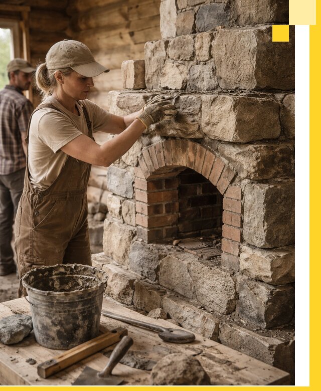 Каменные печи на заказ и монтаж в Пскове, долговечные решения