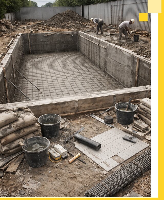 Строительство бассейнов под ключ в Пскове, дизайн и монтаж