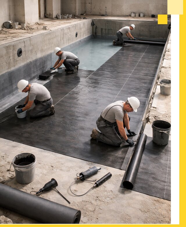 Профессиональная гидроизоляция бассейнов и чаш в Пскове под ключ