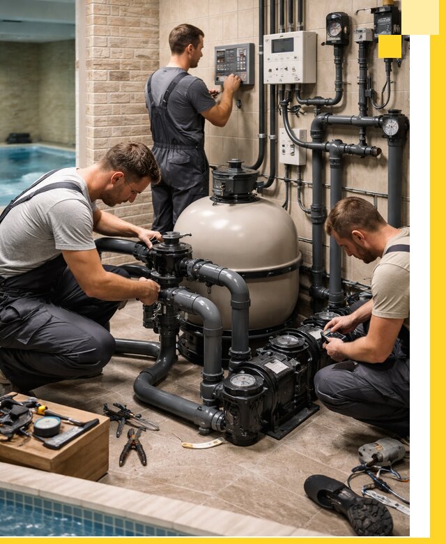 Комплексное оборудование для бассейнов под ключ в Пскове