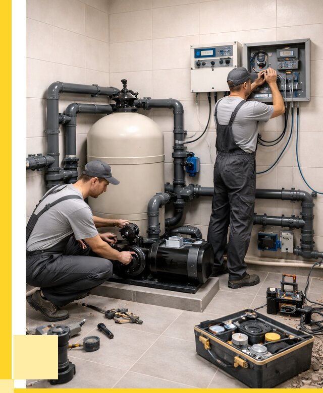 Монтаж оборудования для бассейнов в Пскове от 40600 р. | ЭриданПск