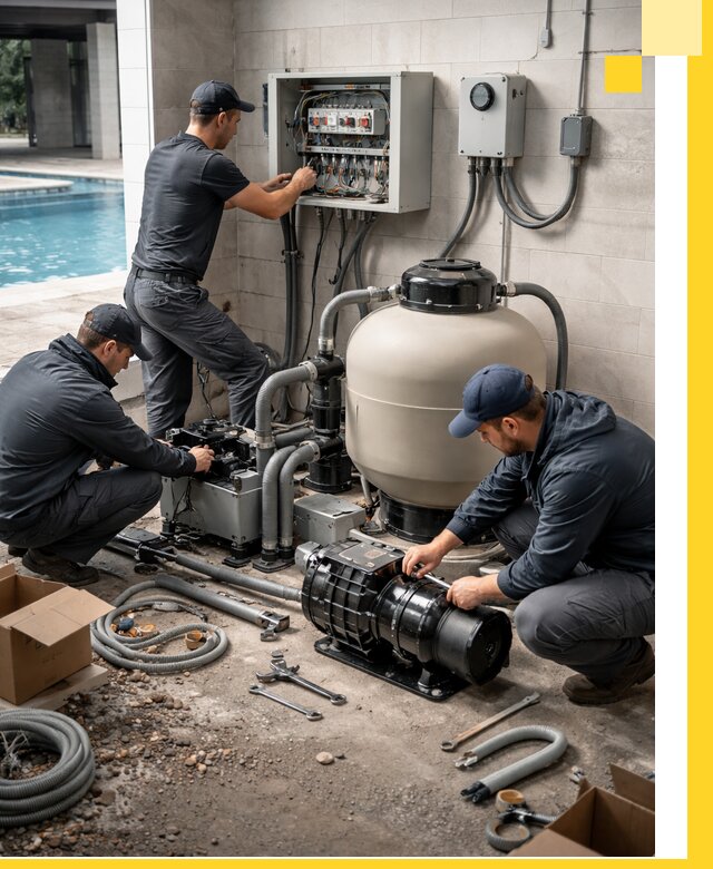 Профессиональный монтаж оборудования для бассейнов в Пскове