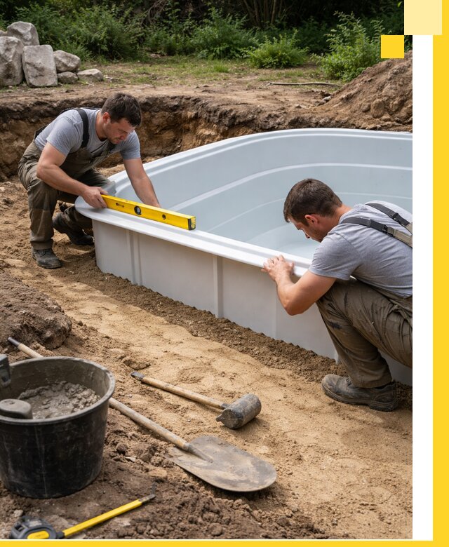 Производство и установка пластиковых бассейнов в Пскове под ключ