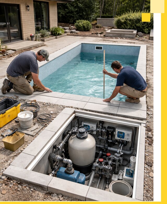 Строительство качественных домашних бассейнов под ключ в Пскове