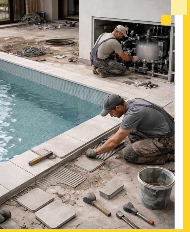 Строительство и монтаж бассейнов в коттедже в Пскове