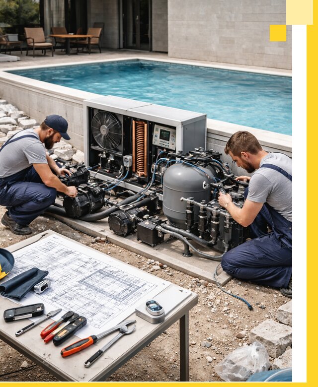 Проектирование и монтаж бассейнов с подогревом в Пскове