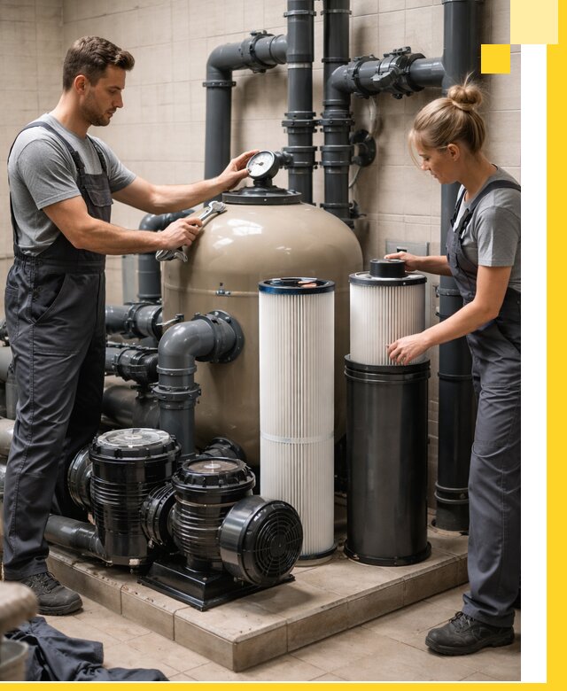 Фильтры и системы фильтрации для бассейнов в Пскове