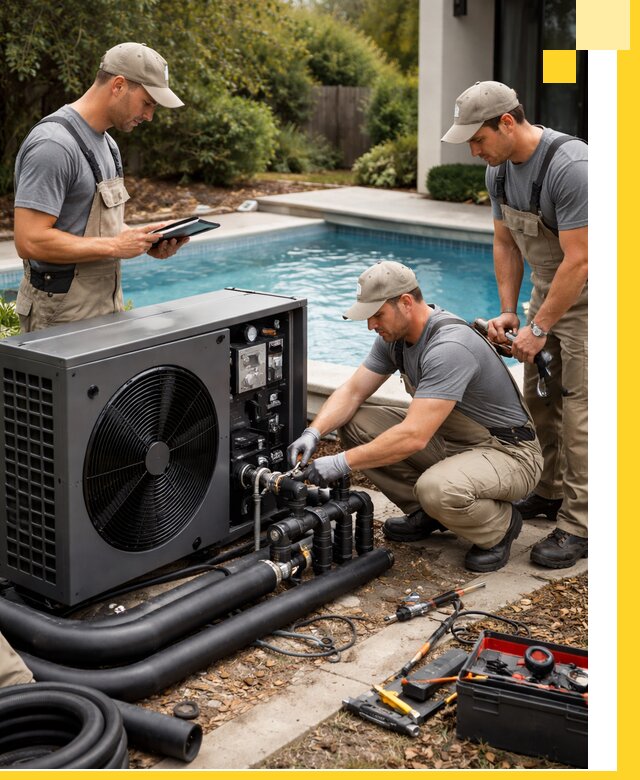 Проектирование и установка тепловых насосов для бассейнов в Пскове