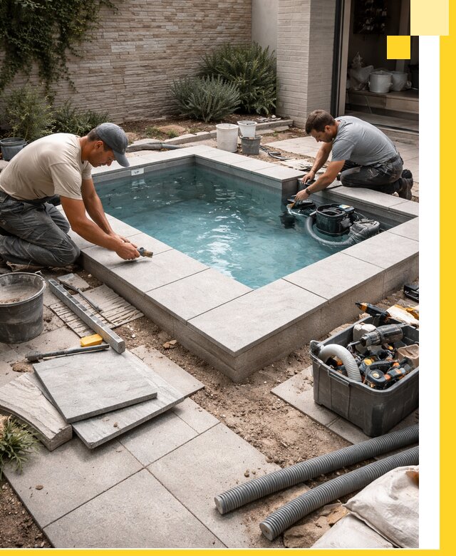 Мини бассейны под ключ в Пскове, дизайн и установка