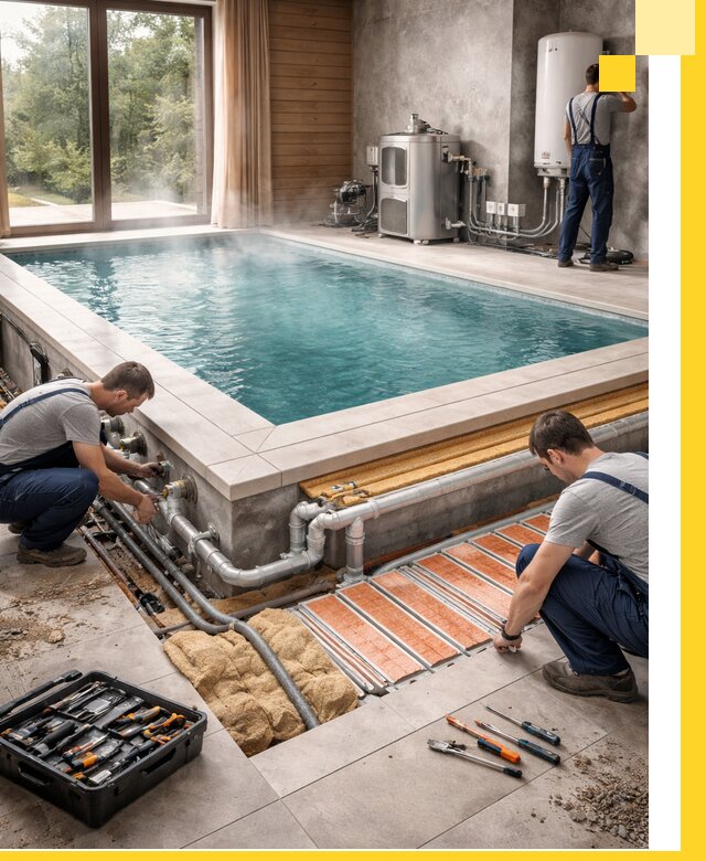 Проектирование и строительство тёплых бассейнов в Пскове