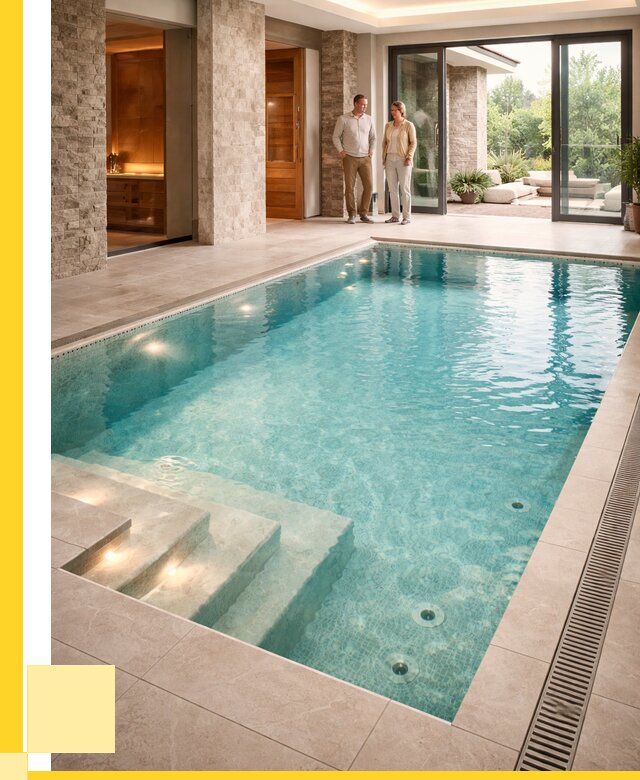 Бассейн во дворе в Пскове: проект, отделка от 1218000 р. | ЭриданПск