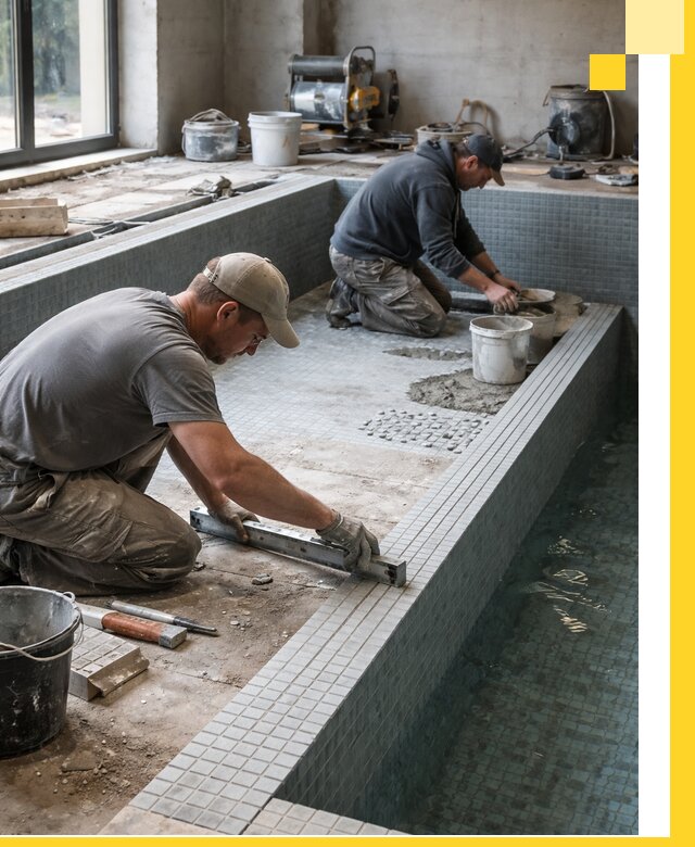 Строительство бассейна в частном доме в Пскове под ключ