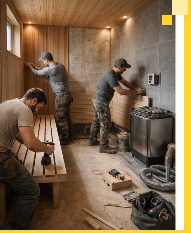 Сауны под ключ в Пскове, проектирование, строительство, отделка