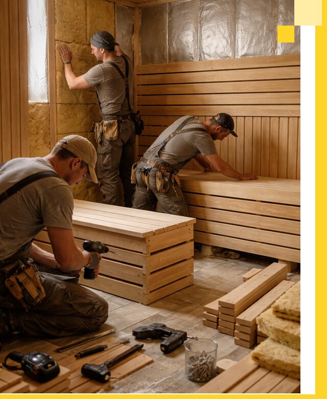 Профессиональное строительство саун под ключ в Пскове