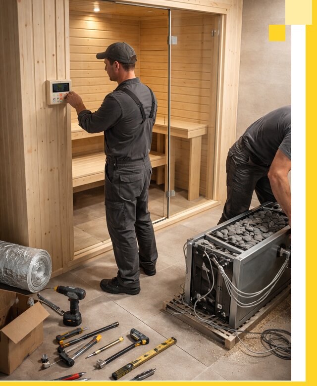 Поставка, установка и монтаж электрических саун в Пскове