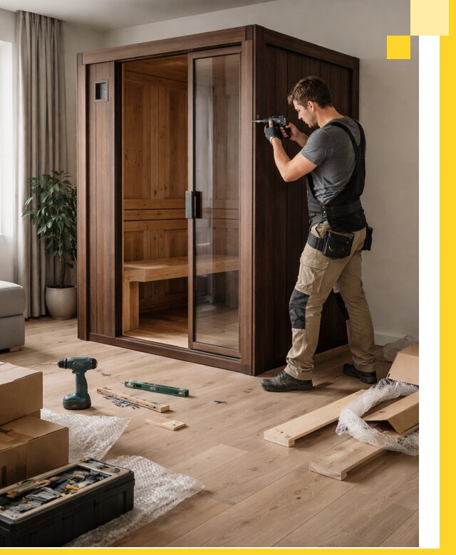 Установка и производство мини саун под ключ в Пскове