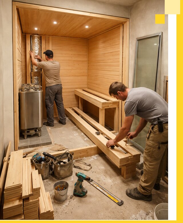 Проектирование и установка домашних саун под ключ в Пскове