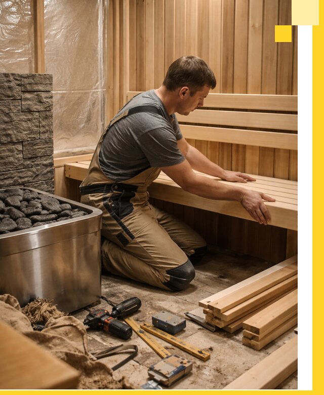 Сауны для дома под ключ с проектированием и монтажом в Пскове