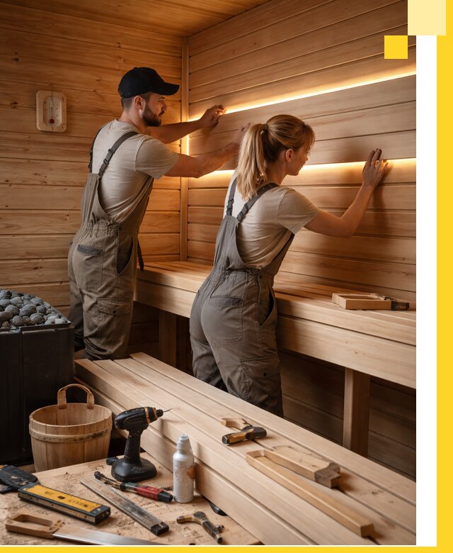 Дизайн саун и бань под ключ с индивидуальным проектом в Пскове