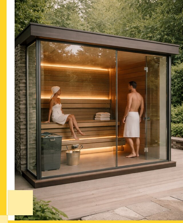 Сауна стеклянная и двери для сауны в Пскове от 253750 р. | ЭриданПск