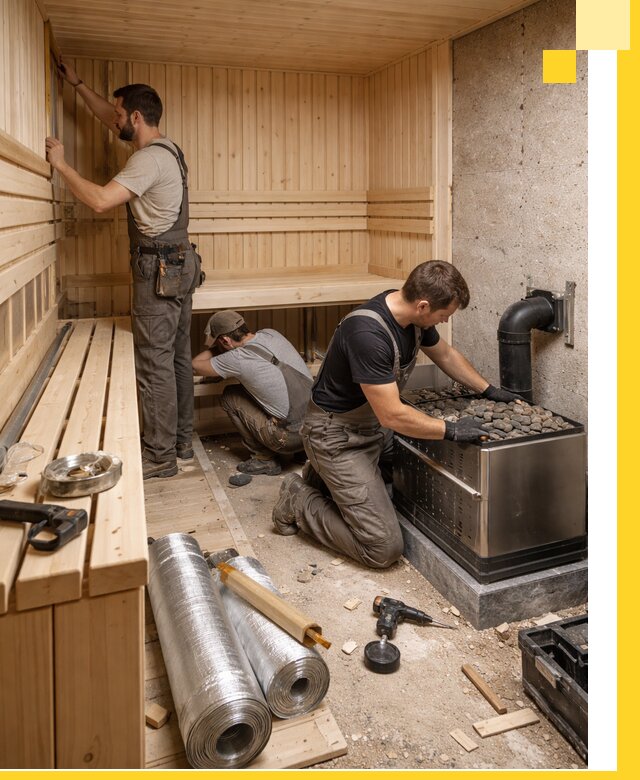 Индивидуальные сауны на заказ в Пскове под ключ, проект и монтаж