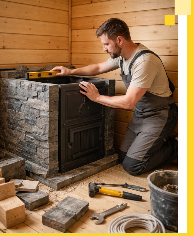 Производство и установка печей для саун под ключ в Пскове