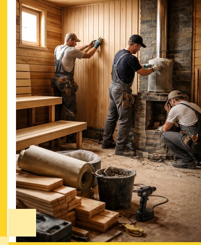 Ремонт бань под ключ в Пскове от 45675 р. | ЭриданПск