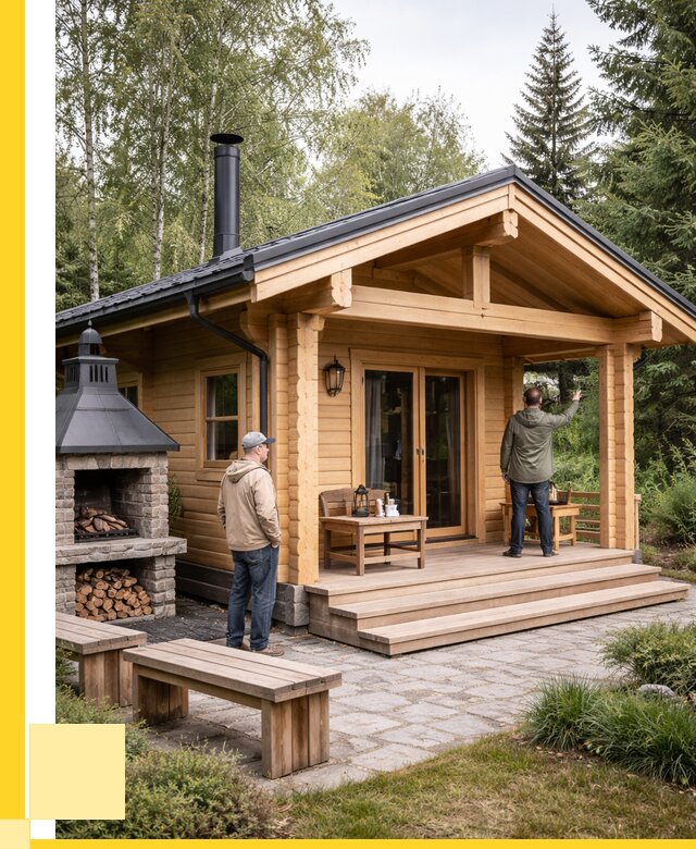 Деревянные бани под ключ в Пскове от 456750 р. | ЭриданПск