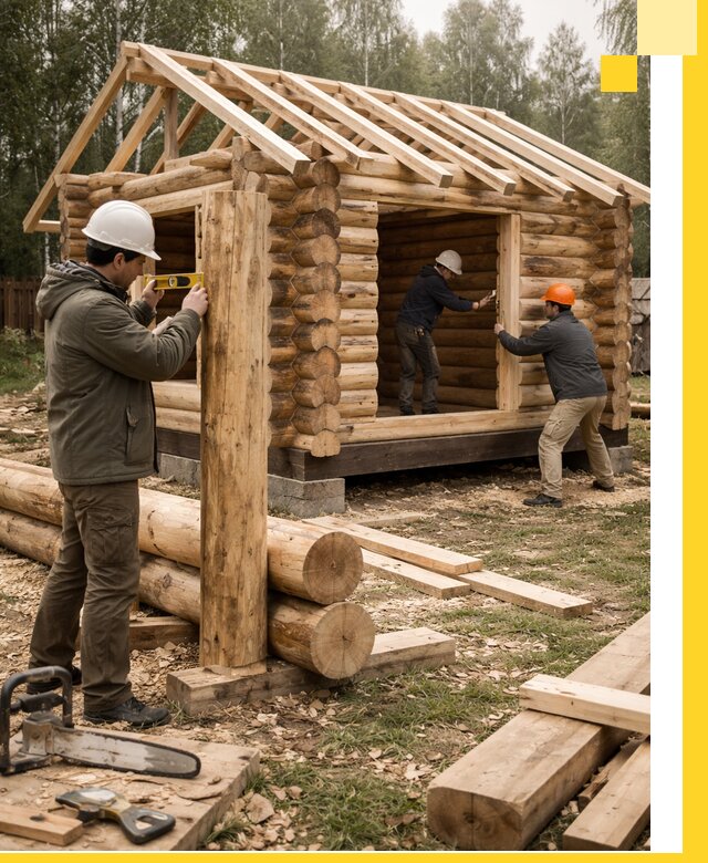 Строительство бань для дачи под ключ в Пскове с доставкой и монтажом