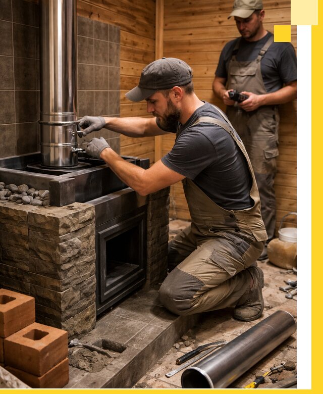 Изготовление и установка банных печей под ключ в Пскове