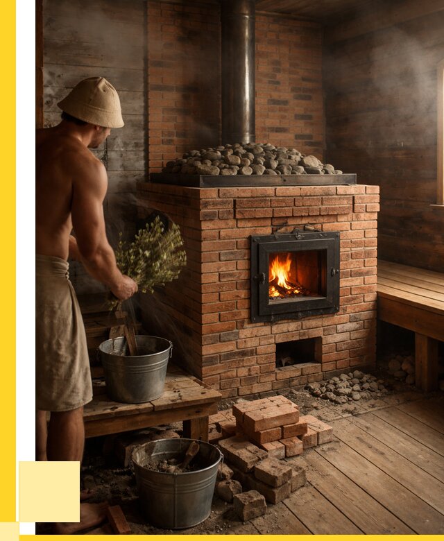 Кирпичные банные печи в Пскове от 91350 р. | ЭриданПск