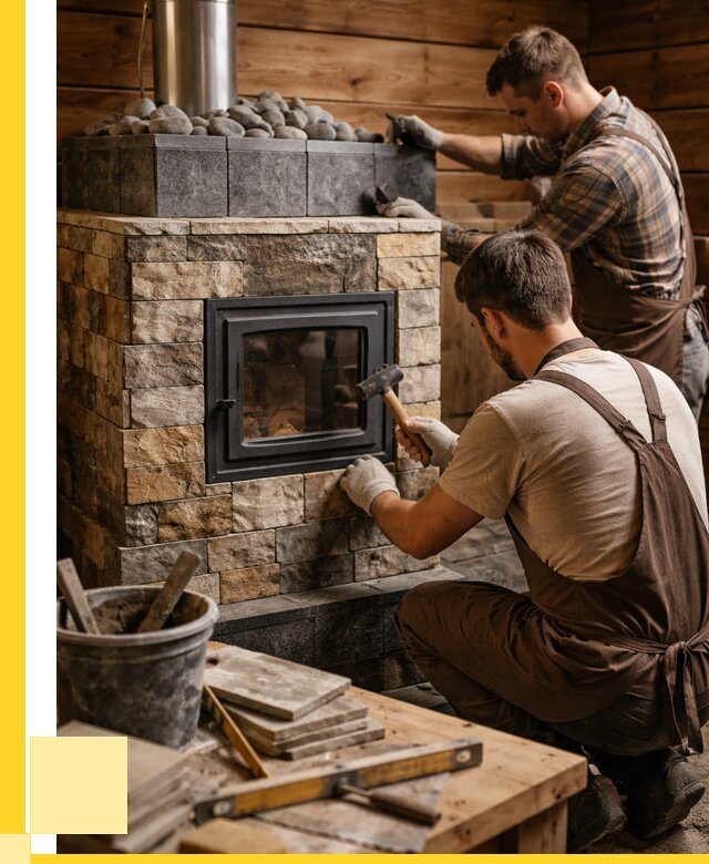 Облицовка банной печи в Пскове от 15225 р. | ЭриданПск