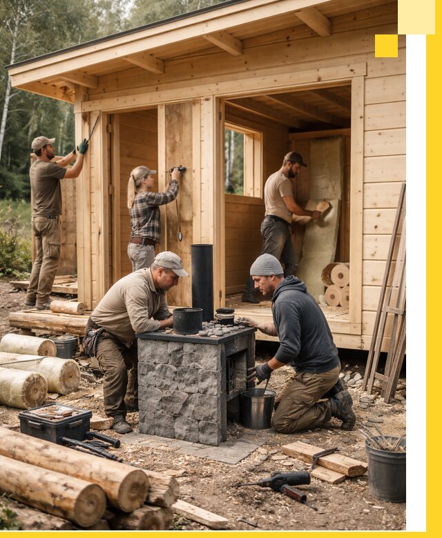 Купить баню под ключ в Пскове строительство монтаж отделка